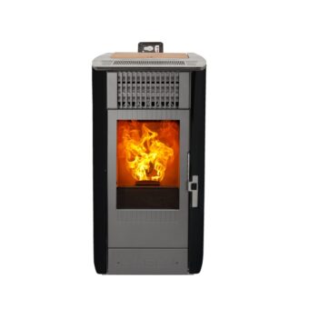 Cosy Flamme Poeles A Granules A Chateaubriant EVOLUTION H7 Inox Anodic Black Face