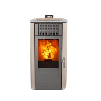 Cosy Flamme Poeles A Granules A Chateaubriant EVOLUTION H7 Inox Sable Face