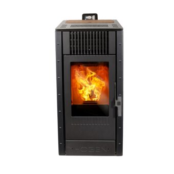 Cosy Flamme Poeles A Granules A Chateaubriant EVOLUTION H7 Zen Anthracite Face