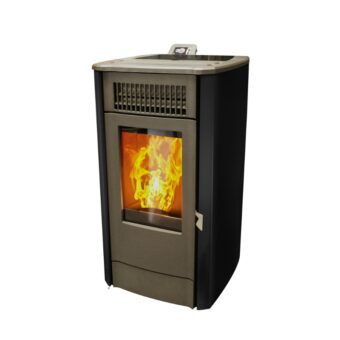 Cosy Flamme Poeles A Granules A Chateaubriant EVOLUTION H9 H9C AnodicBlack Profil