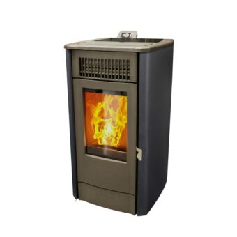 Cosy Flamme Poeles A Granules A Chateaubriant EVOLUTION H9 H9C Anthracite Profil