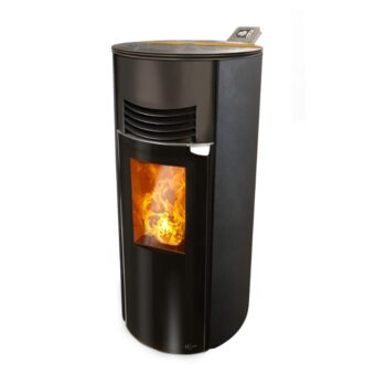 Cosy Flamme Poeles A Granules A Chateaubriant H6 Signature Eclipse Anthracite Profil