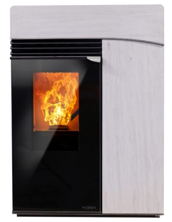 Cosy Flamme Poeles A Granules A Chateaubriant H6 Signature Horizon Calcaire Face