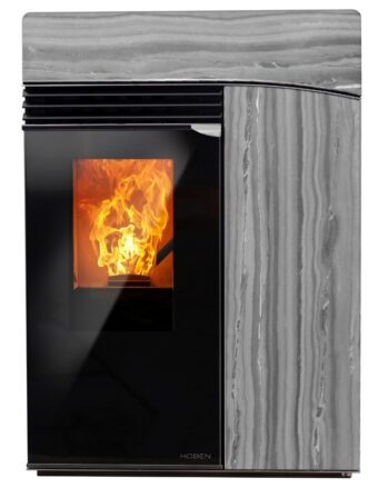 Cosy Flamme Poeles A Granules A Chateaubriant H6 Signature Horizon Onyx Face