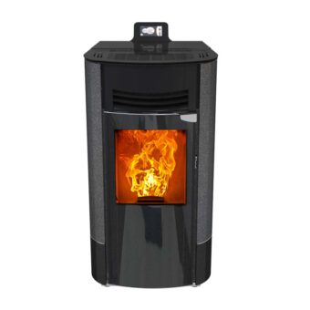 Cosy Flamme Poeles A Granules A Chateaubriant H7 Creation Face Anthracite Black Bas Web