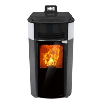 Cosy Flamme Poeles A Granules A Chateaubriant H7 Creation HB Anthracite Blanc Haut Web