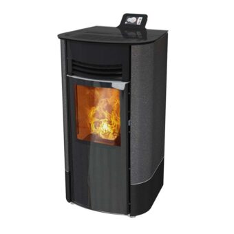 Cosy Flamme Poeles A Granules A Chateaubriant H7 Creation Cote Anthracite Black Bas Web