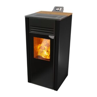 Cosy Flamme Poeles A Granules A Chateaubriant H7 Signature CS Anodic Black Profil