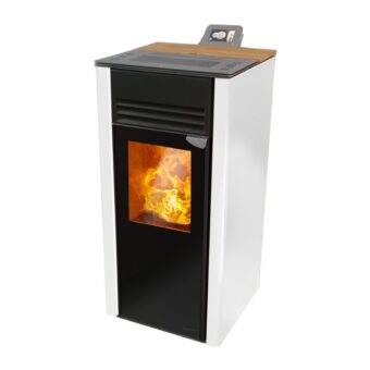 Cosy Flamme Poeles A Granules A Chateaubriant H7 Signature CS Blanc Polaire Profil