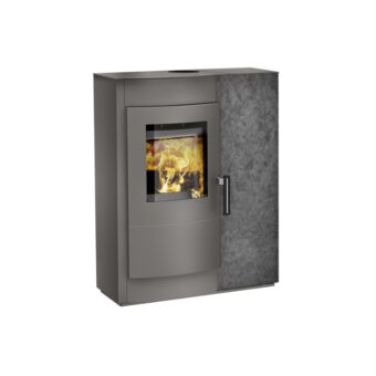 Cosy Flamme Poeles A Granules A Chateaubriant INDUO Quartz Anthracite Gris