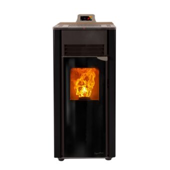 Cosy Flamme Poeles A Granules A Chateaubriant SIGNATURE H5 CS Noir Face