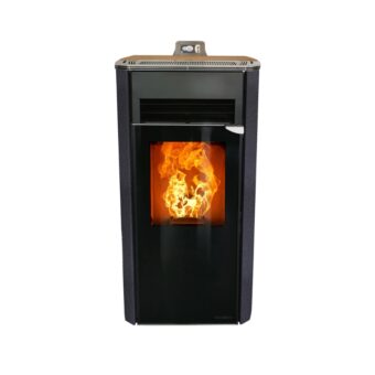 Cosy Flamme Poeles A Granules A Chateaubriant SIGNATURE H9 H9C FACE Anthracite