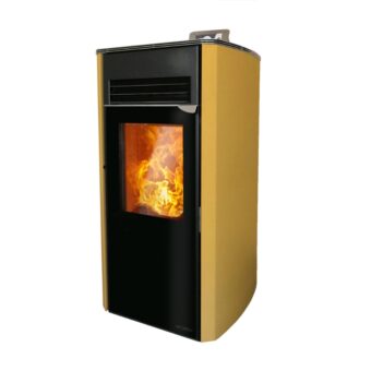 Cosy Flamme Poeles A Granules A Chateaubriant SIGNATURE H9 H9C PROFIL Sunny Gold